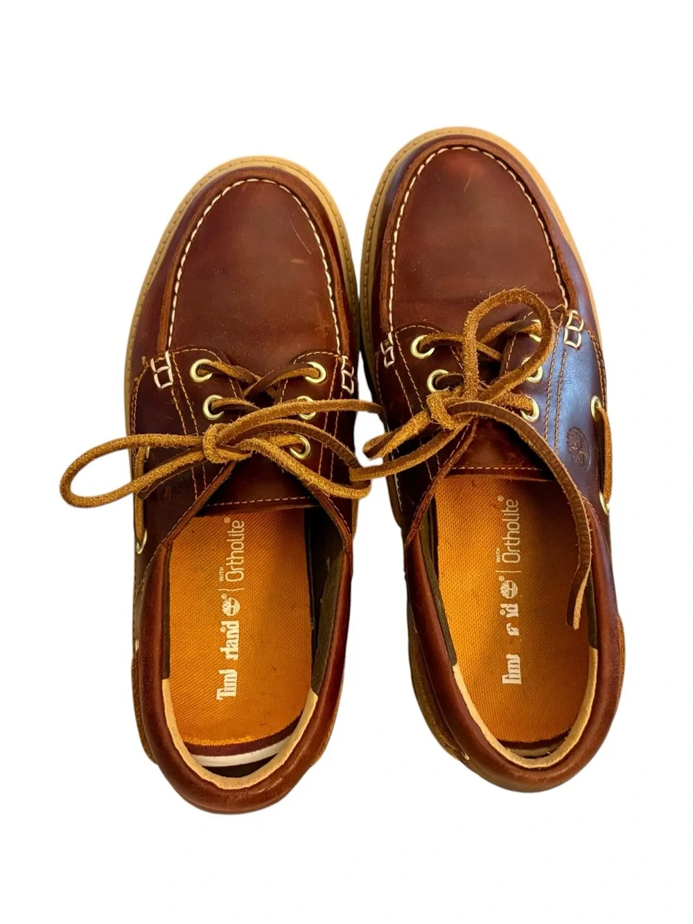 Women's Timberland Stone Street Platform Boat Shoe Rootbeer Color Size 7.5